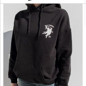 Black Los Angeles Subdued Y2K Hoodie